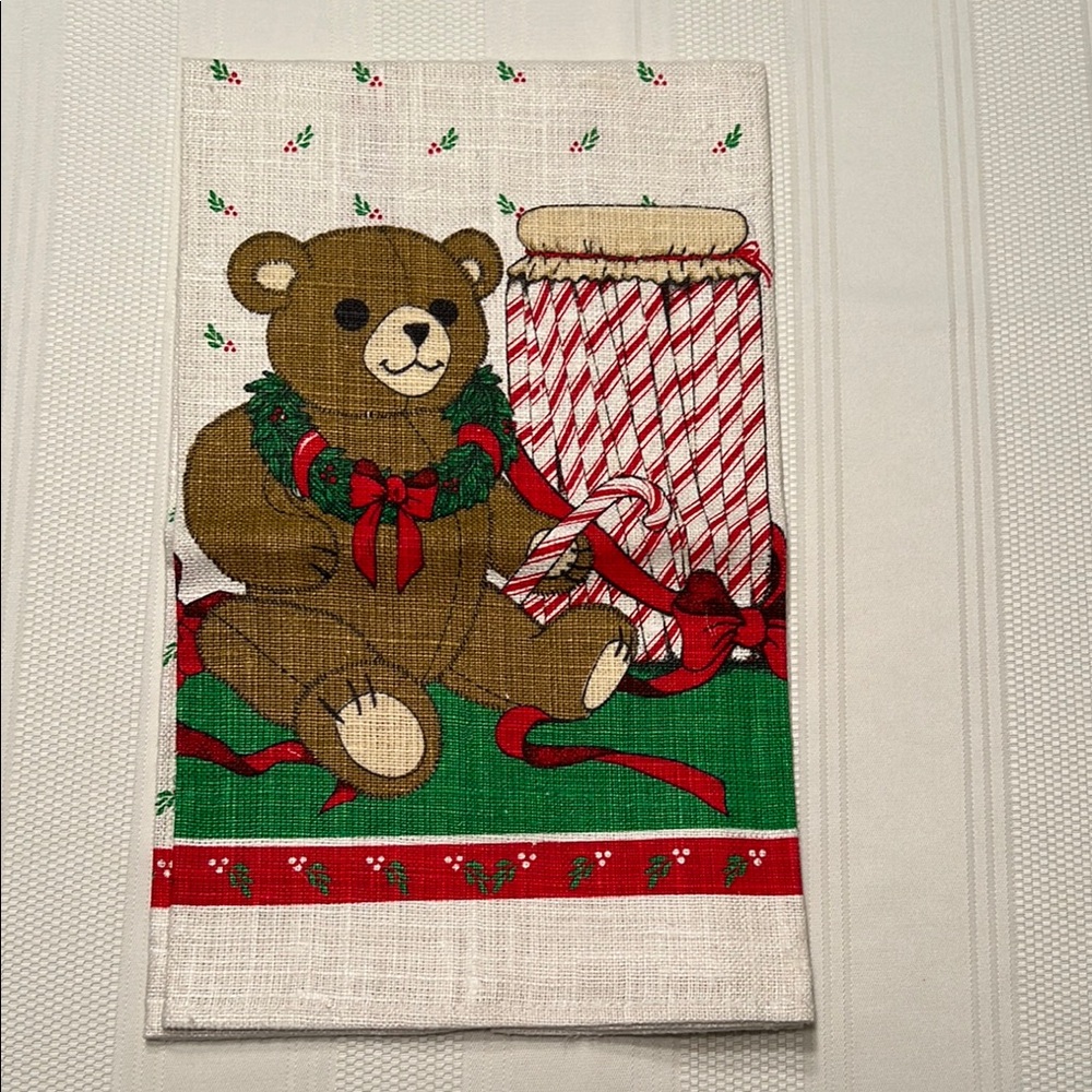 Festive Bear Kitchen Towel